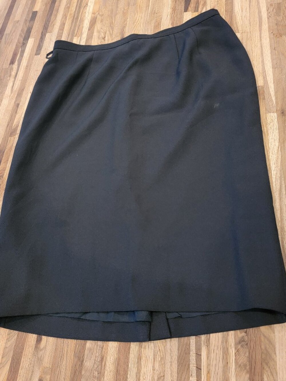 Black High Waisted Knee Length Pencil Skirt Career Wear